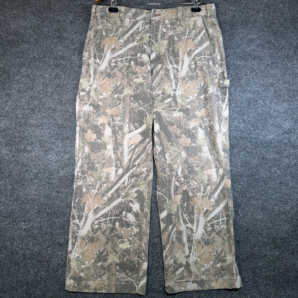 Abercrombie & Fitch Baggy Carpenter Pants Men 34x30 (Fit 36x28) Camo Vintage Y2K